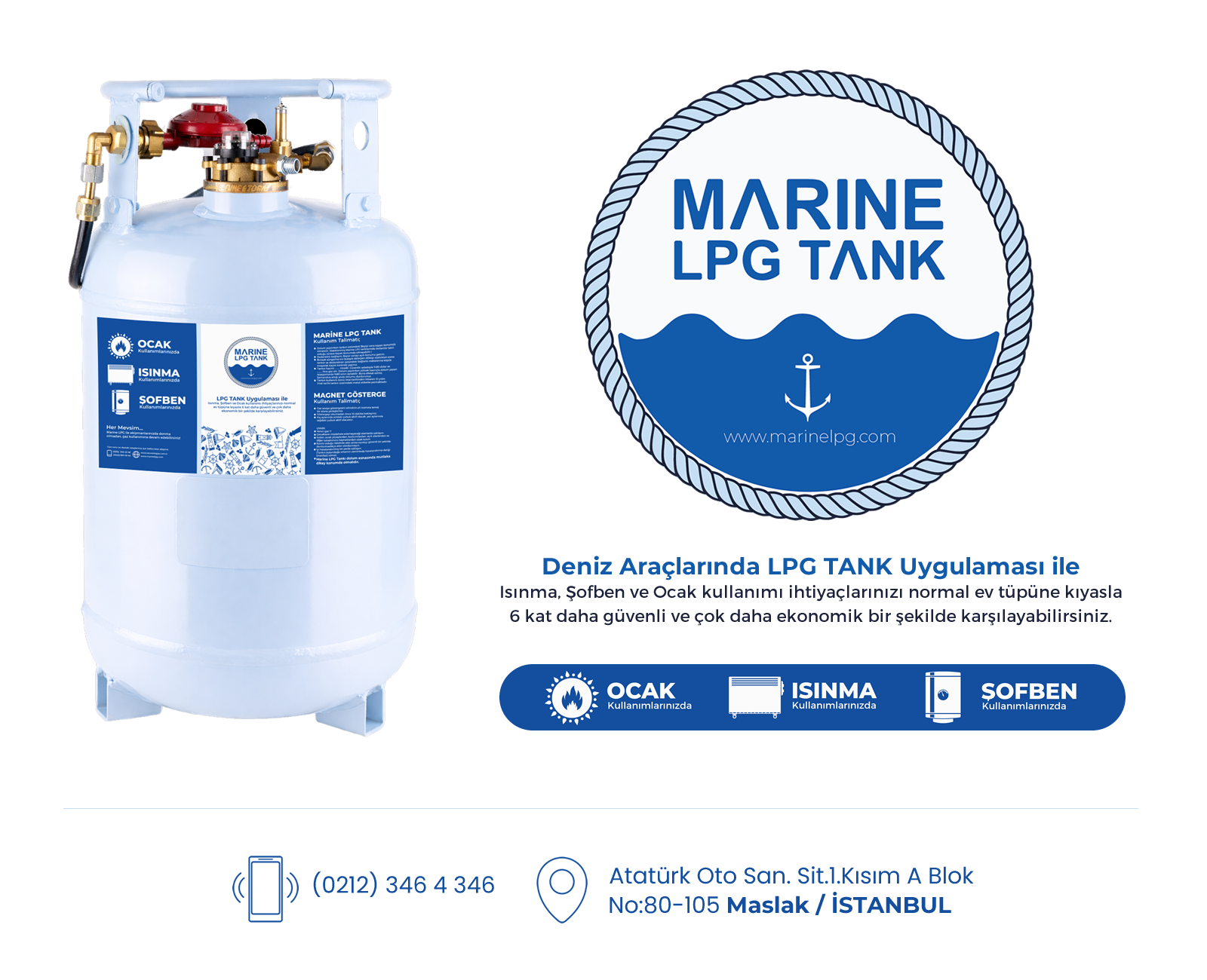 Marine LPG (Propane) Tank Yakıt Sistemi